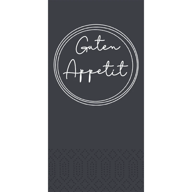 Zellt.-Serv. 33 cm 2 strati 1/8 piega Appetit nero Tovaglioli | Confezione (300 tovaglioli)