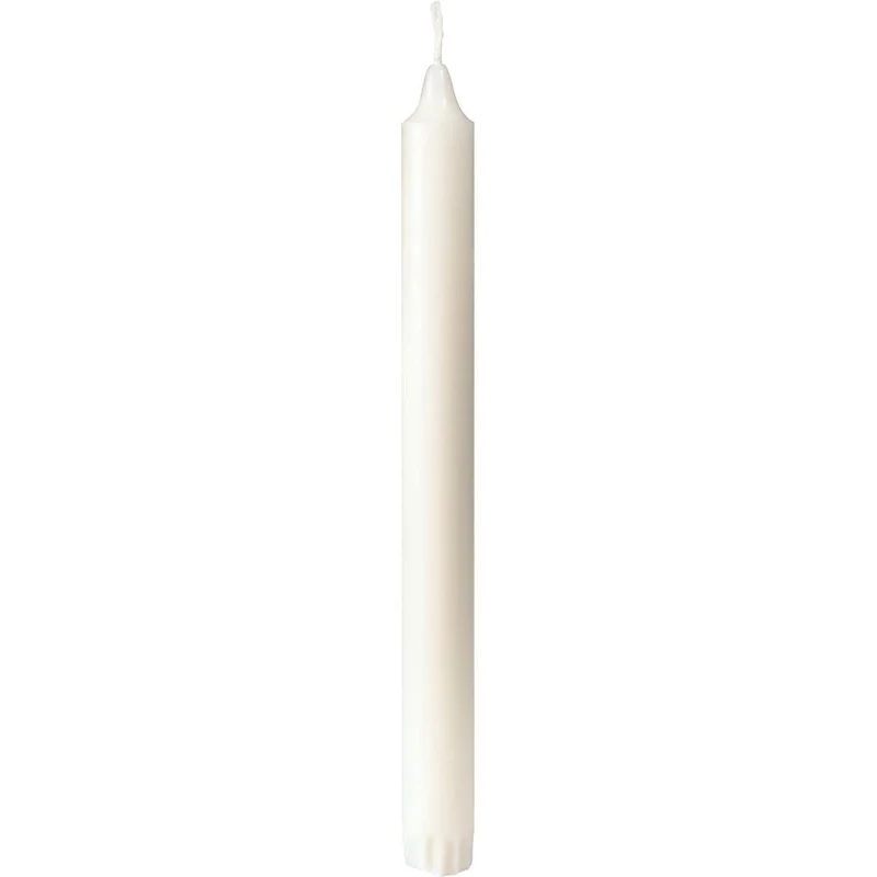 Candele di stearina 24x250 mm, 4x30 pezzi, bianche per occasioni festive | Confezione (30 pezzi)