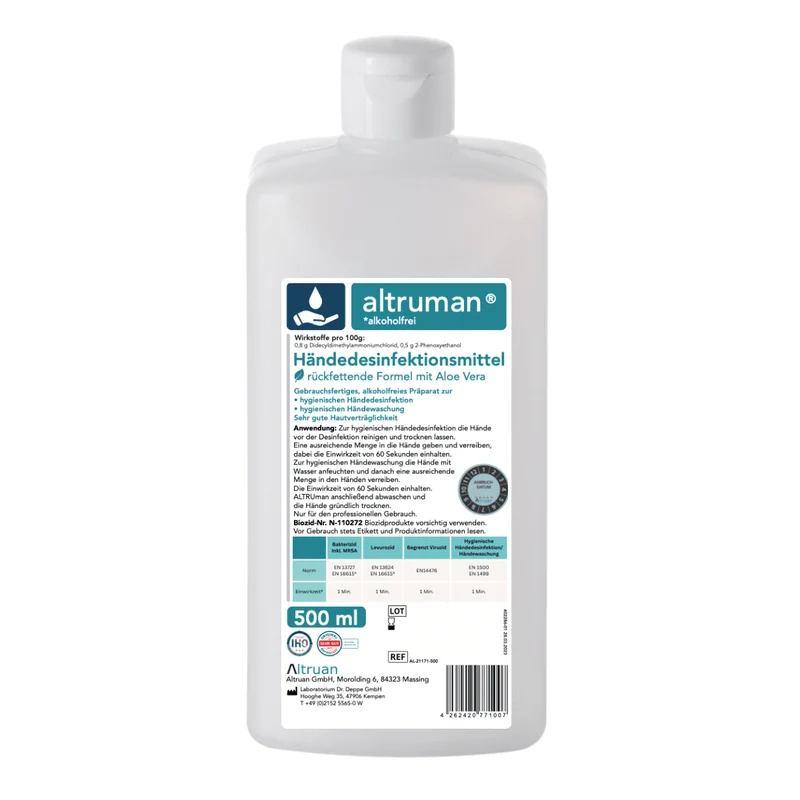 Disinfettante a mano Altruman® - 500 ml | Bottiglia (500 ml)