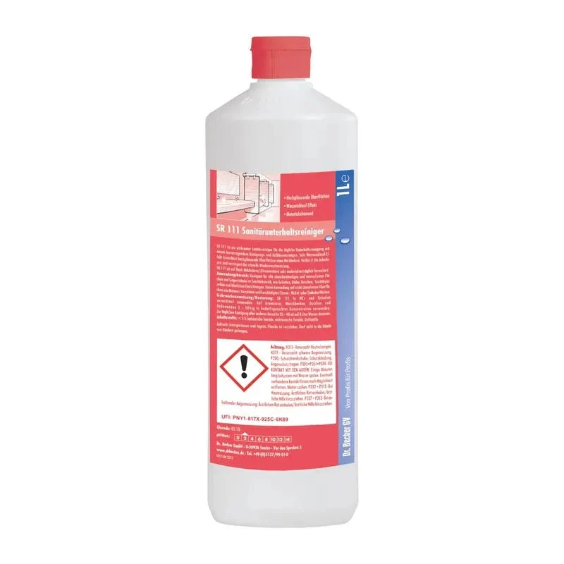 Dr. Becher SR 111 Cleaner di manutenzione sanitaria - 1 litro | Bottiglia (1 l)