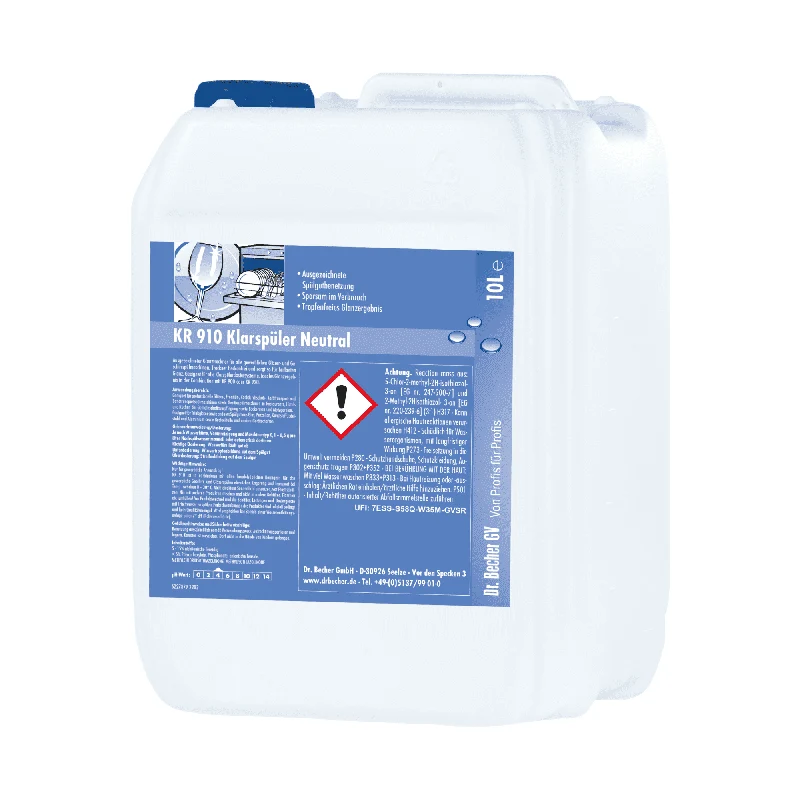 Dr. Becher KR 910 Rinse Aid Neutral - 10 litri | Contenitore (10 L)