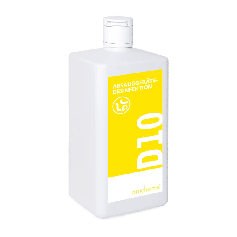 Orochimica D 10 Disinfezione del dispositivo di aspirazione, anche per dispositivi per inalazione | Bottiglia (1 l)