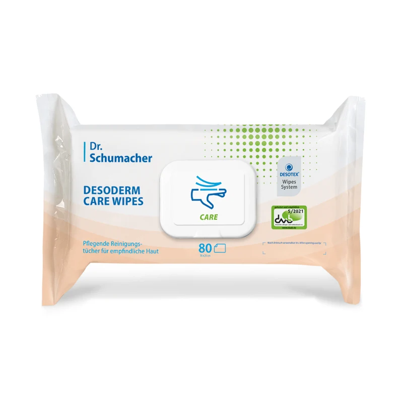 Dr. Schumacher Desoderm Care Wipes Wepes | Pacchetto (80 asciugamani)