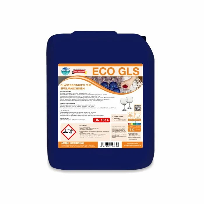 Arcora Eco-Gls Detergente per Bicchieri per Lavastoviglie | Confezione (12 kg)