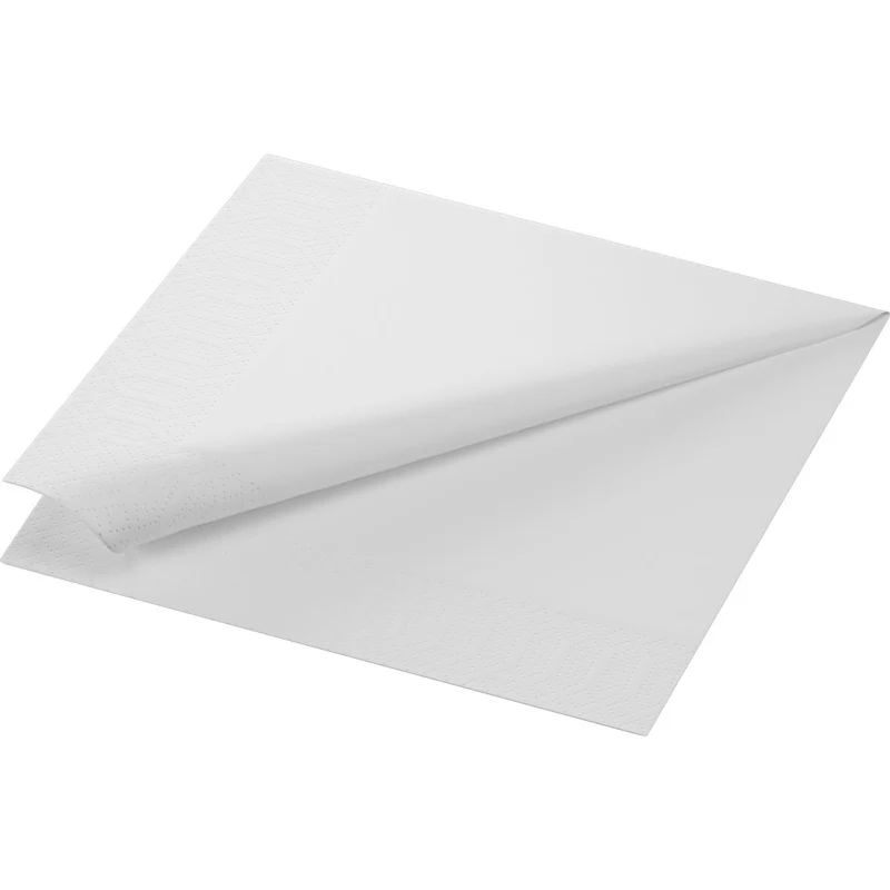 Tovaglioli di cellulosa 40x40 cm, 2 strati, 1/4 piega, bianco | Confezione (300 tovaglioli)