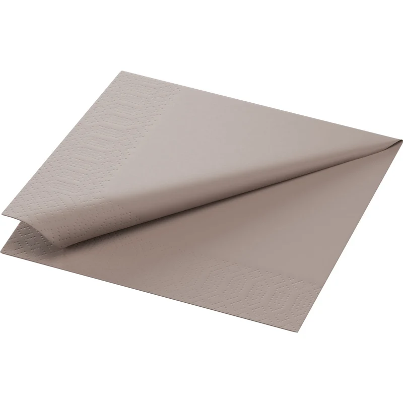 Tovaglioli 33x33 cm 3 strati 1/4 greige - Tovaglioli 33x33 cm, 3 strati | Confezione (250 tovaglioli)
