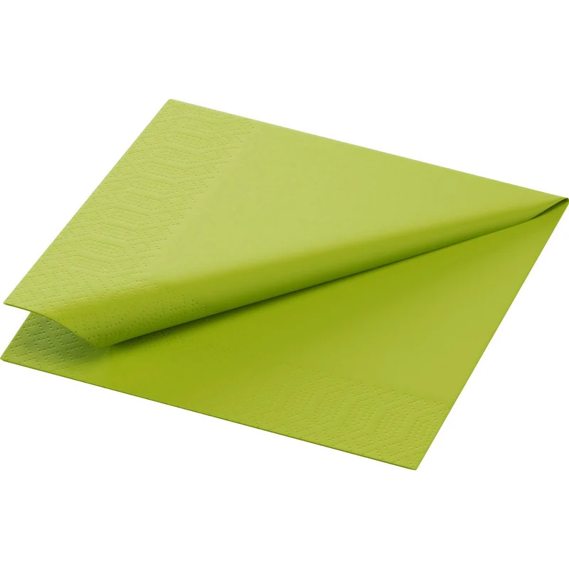 Piatti cellulari 24x24 cm, 3 strati, Kiwi - Confezione da 250 pezzi | Confezione (250 tovaglioli)