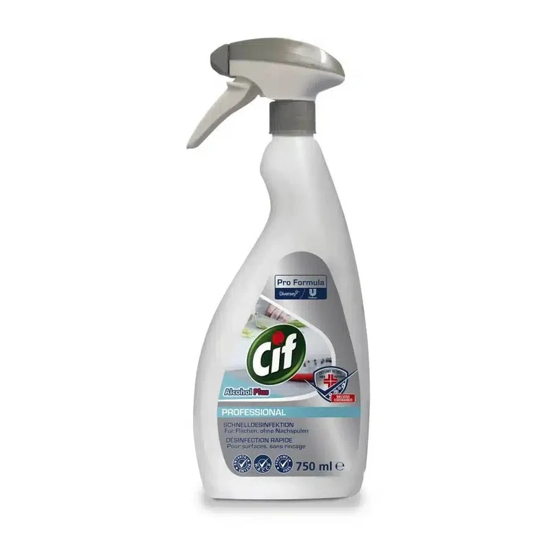 Cif alcol più professionista, disinfettante rapido senza risciacquo | Bottiglia (750 ml)