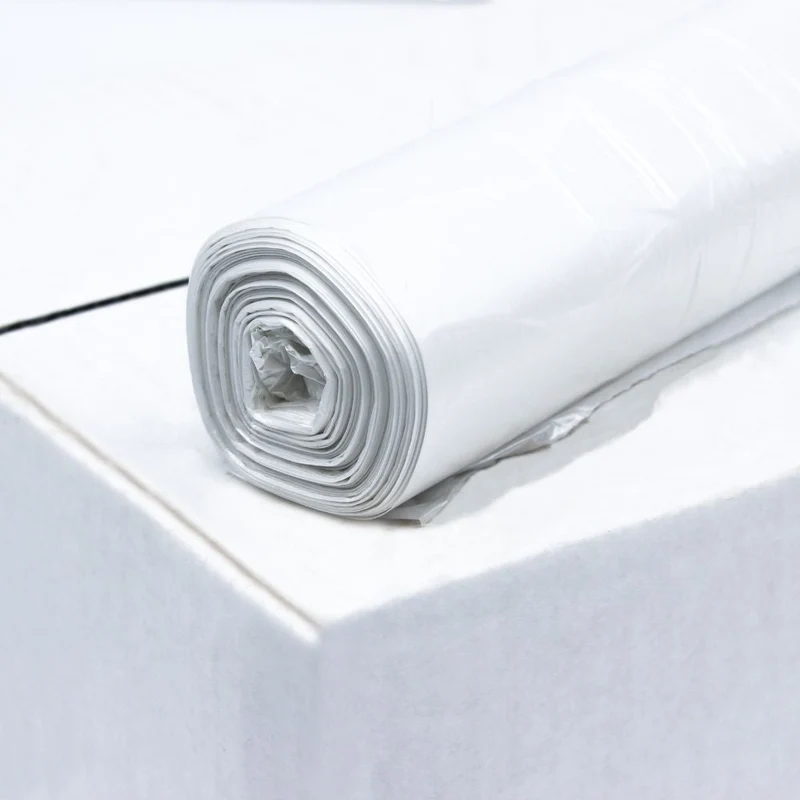 DEISS sacco per rifiuti in HDPE da 80 litri, 56095, bianco - rotolo / 80 litri | cartone (9 rotoli)