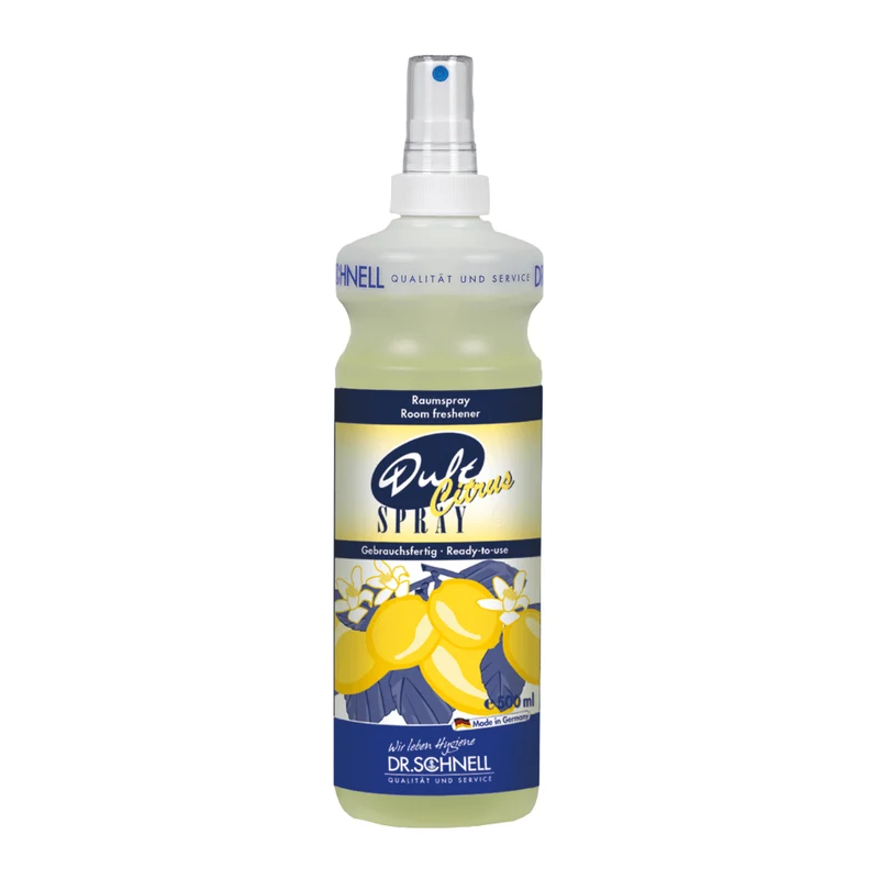 Dr. Schnell Spray profumato agli agrumi, fresco profumo di limone per ambienti | Bottiglia (500 ml)