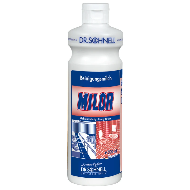 Dr. Schnell Latte detergente Milor, privo di acidi per materiali impermeabili | Bottiglia (500 ml)
