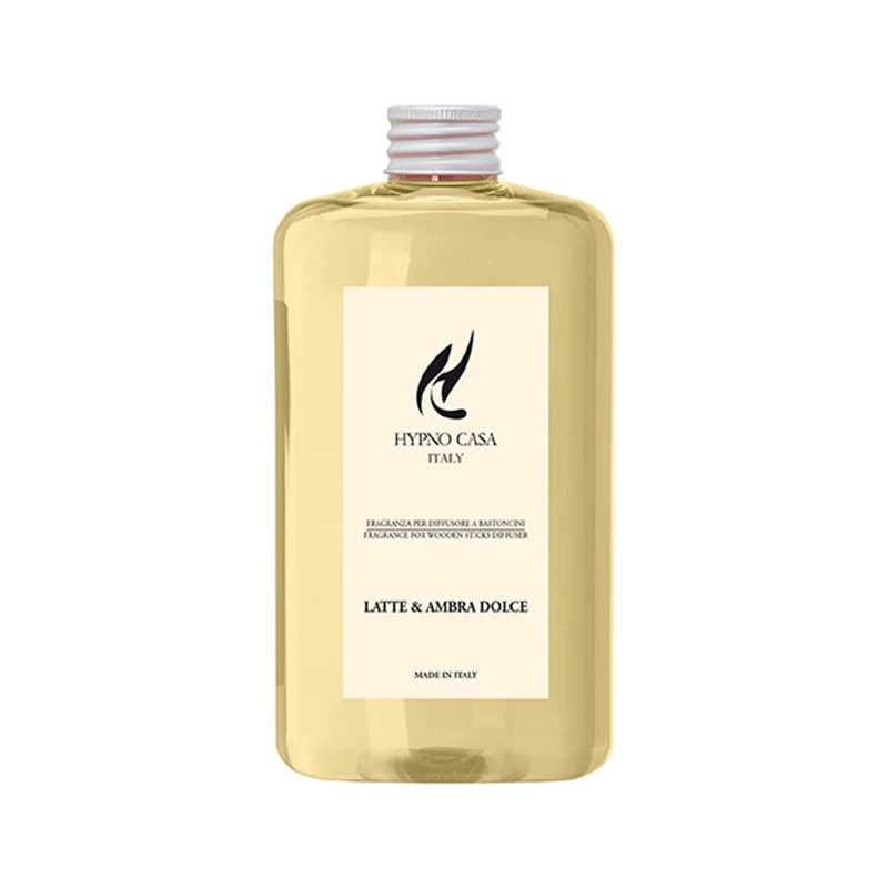 Ricarica Profumatore "Latte e Ambra Dolce", Hypno Casa, 500 ml