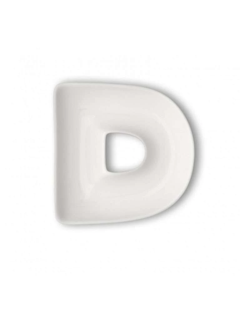 Ciotolina Lettera "D", in porcellana