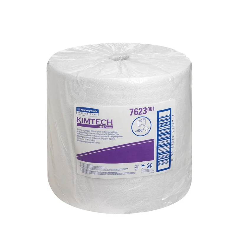 Kimtech® Pure Wiping Slip - Grand Roll / White - 1 rotolo x 600 fogli | Cartone (1 rotolo)