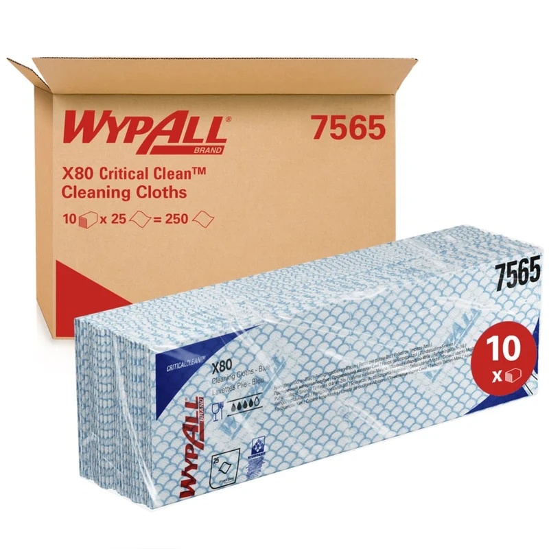 Wypall® x80 Critical Clean - Interfold, 41,00 cm x 33,00 cm
