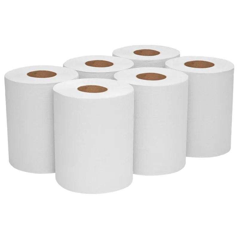 Wypall® L10 tovagliolo di carta per la pulizia in servizio e al dettaglio - Rimozione centrale / bianco - 6 rotoli x 390 fogli | Cartone (6 ruoli)