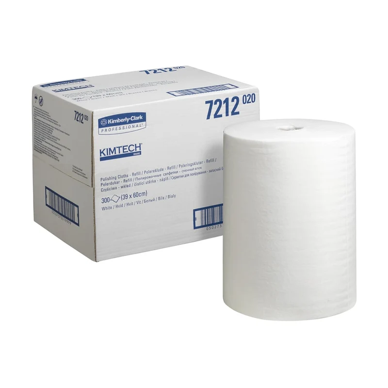 Kimtech® Poliertschücher - Pacchetto di ricarica / bianco - 1 ricarica x 300 fogli | Cartone (1 pacchetto di ricarica)