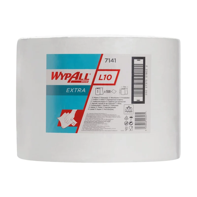 Wypall® L10 Extra Wiping Quarter - Grand Roll / White - 1 Roll X 1500 Sheets | Cartone (1 rotolo)