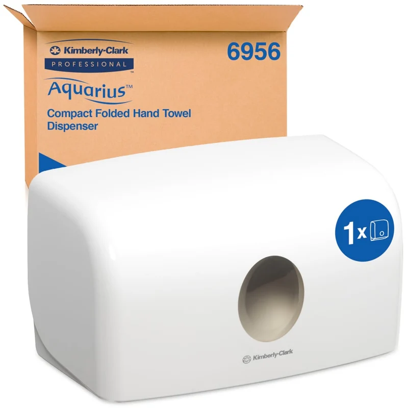 DONATORE AQUARIUS ™ per asciugamani piegati - multifold / bianco / piccolo - 1 distributore | Cartone (1 donatore)