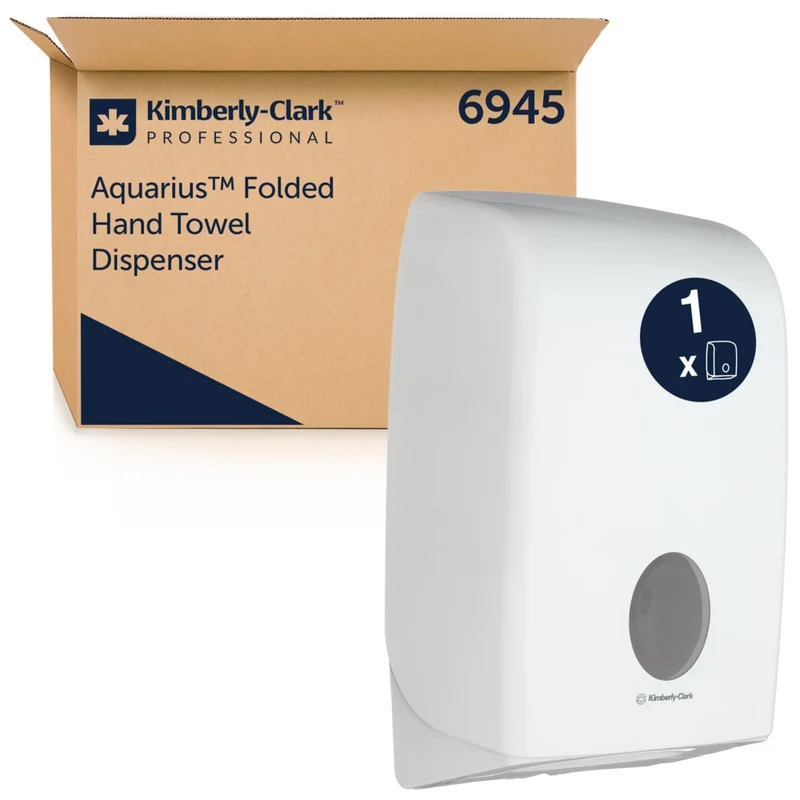DONATORE AQUARIUS ™ per asciugamani piegati - Interfold / White - 1 distributore | Cartone (1 donatore)