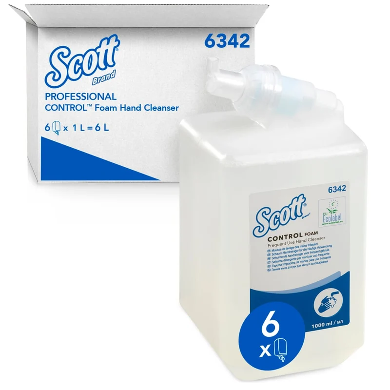 Cleaner a mano Scott® Control ™ per uso frequente - cassetta / trasparente / 1 L - 6 cassette | Cartone (6 cartucce)
