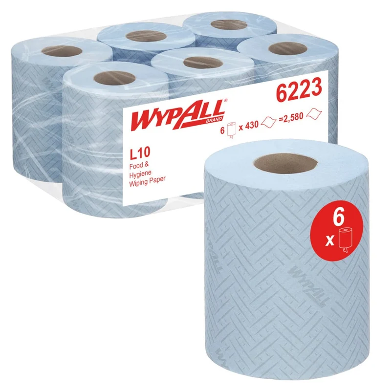 Asciugamano di carta Wypall® Reach ™ per cibo e igiene - estrazione centrale
