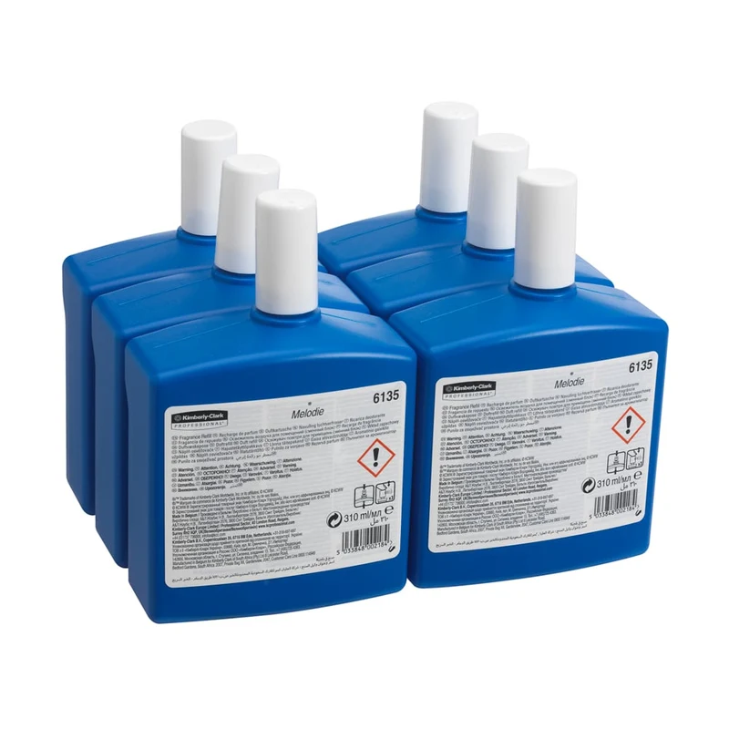 Kimberly -Clark Professional ™ Fragrance Melody - Pacchetto di ricarica / trasparente / 310 ml - 6 cassette | Cartone (6 bottiglie)