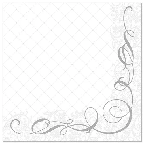 PAPSTAR 50 tovaglioli "Royal Collection" 1/4 volte 40 x 40 cm grigio