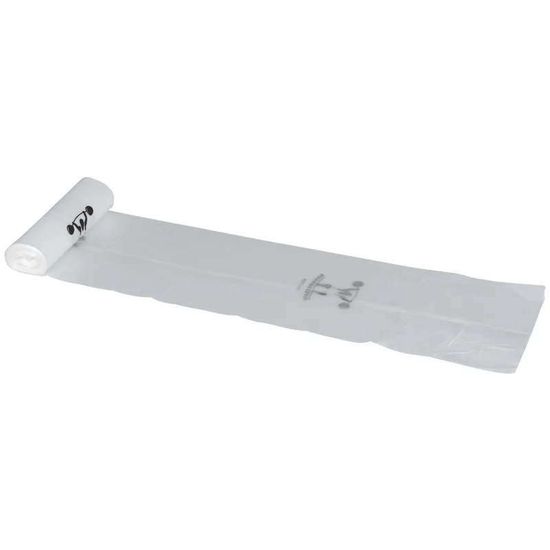Borse per rifiuti 120 L, 25 My LLDPE, trasparente | Ruolo (10 borse)