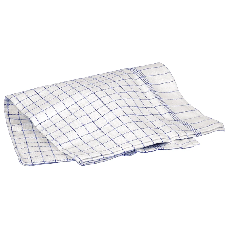 Asciugamano da cucina, 50x100 cm, Blu/Bianco | Confezione (10 pezzi)