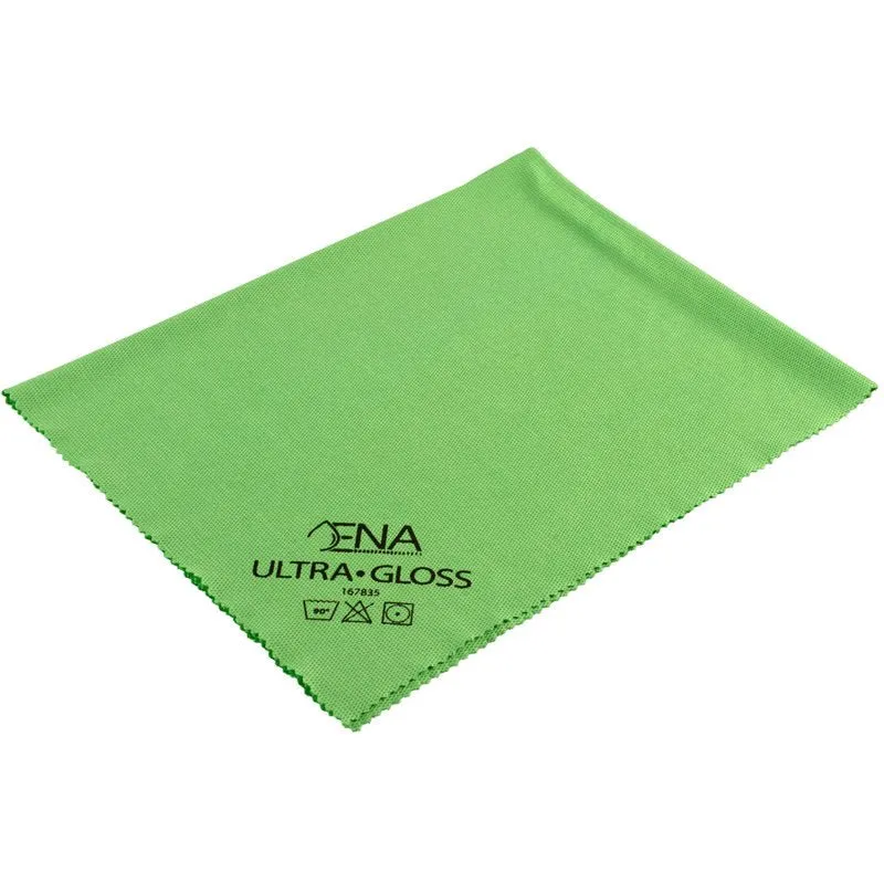 ENA Ultra Gloss Panno per finestre, Verde 40x40 cm | Confezione (5 pezzi)