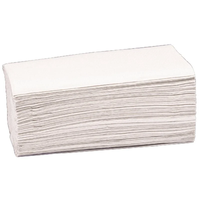 Asciugamani di carta, 2 strati, 24,8x23 cm, Bianco | Confezione (200 pezzi)