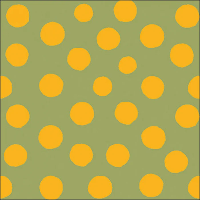 Tovaglioli in carta "Polka dots yellow/green" - pacco da 20