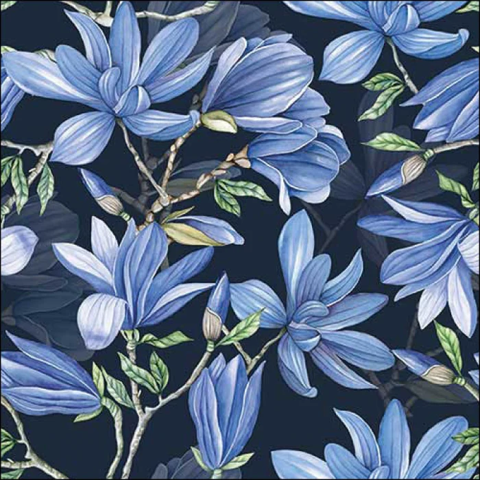 Tovaglioli Napkin 33 Magnolia acuminata blue FSC Mix