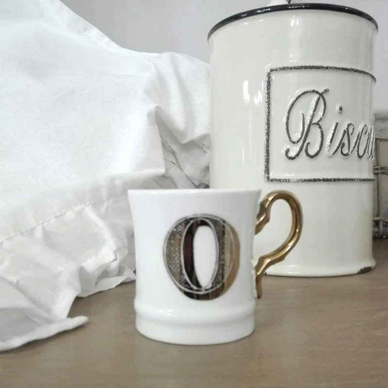 Tazzina "Letter Gold Moka - O", Livellara Milano