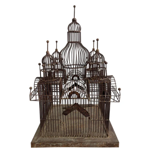 Gabbia con tavolino “Taj Mahal Small”, in Metallo