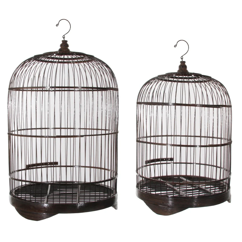 coppia di gabbiette “Bamboo Dark”, in Bamboo