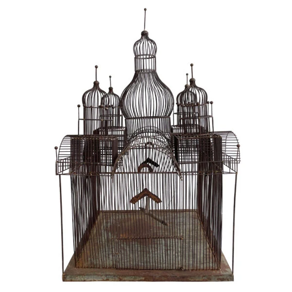 Gabbia con tavolino “Taj Mahal Big”, in Metallo