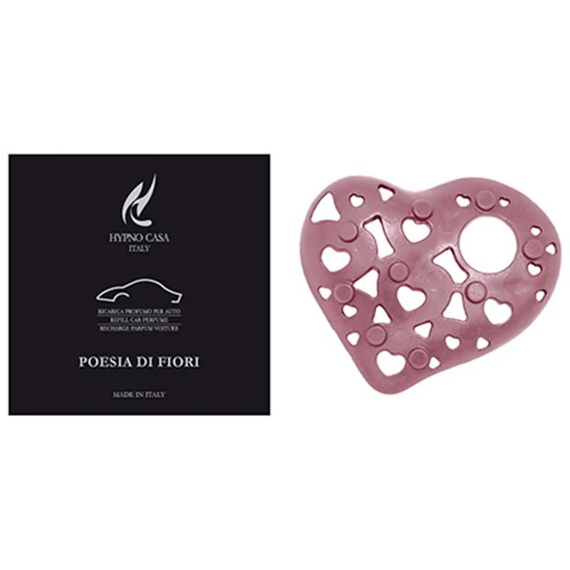 Ricarica Profumatore per Auto "Poesia di Fiori - Cuore Luxury", Hypno Car