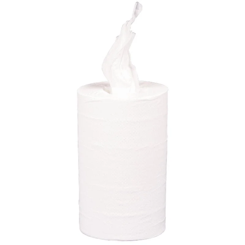 Asciugamano mini, 2 strati, 20,3 cm x 72 m, bianco | Cartone (12 pacchetti)