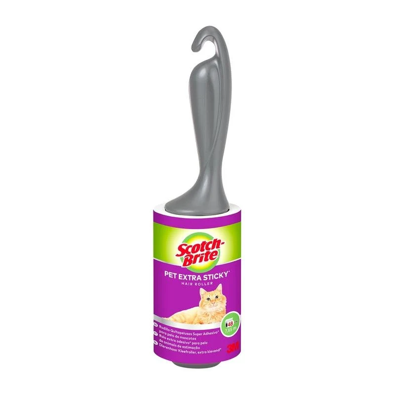 Scotch-Brite ™ Pet Extra Sticky* rullo per capelli animali, 48 fogli, 1/pacchetto | Pacchetto (1 pezzo)