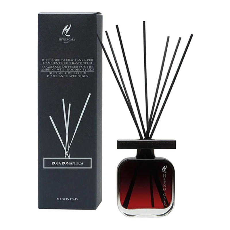 Profumatore “Rosa Romantica” Diffusore a bastoncino, Hypno Casa, 200 ml