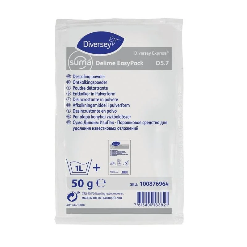 Suma Delime EP D5.7, Descaler a forma di polvere | Pacchetto (50 g)