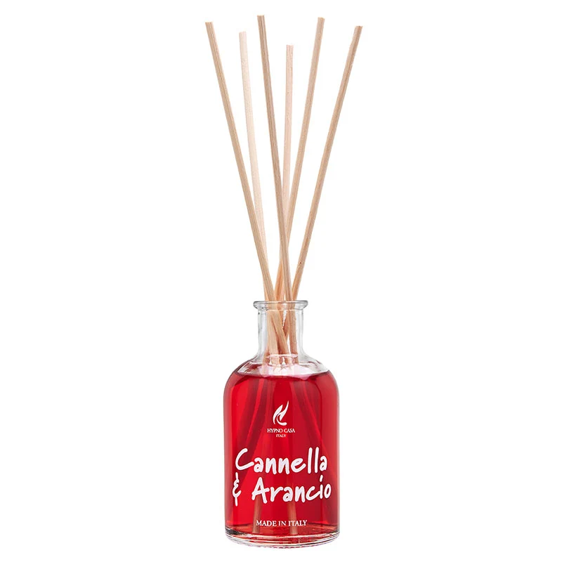Profumatore "Cannella & Arancio" Diffusore a bastoncino, Hypno Casa, 100 ml