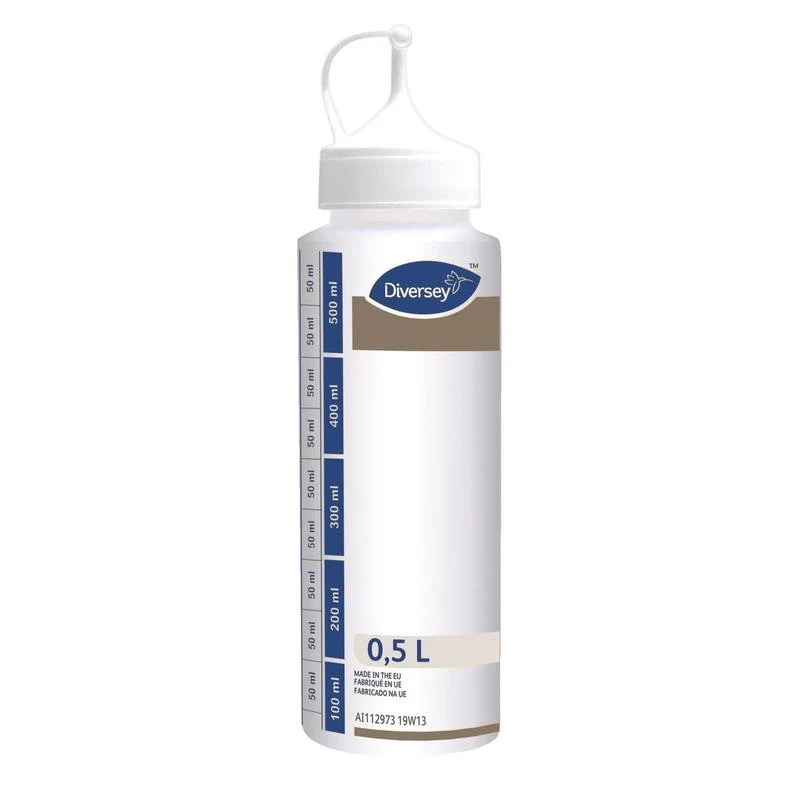 Bottiglia di dosaggio 0,5 L, bottiglia vuota neutra per facile riempimento delle bottiglie da 300 ml | Pacchetto (1 pezzo)