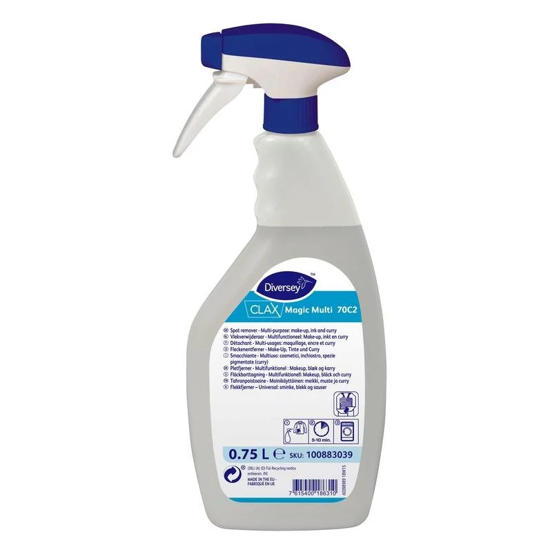 Clax Magic Multi, Remover Stain per trucco, inchiostro e curry | Bottiglia (750 ml)