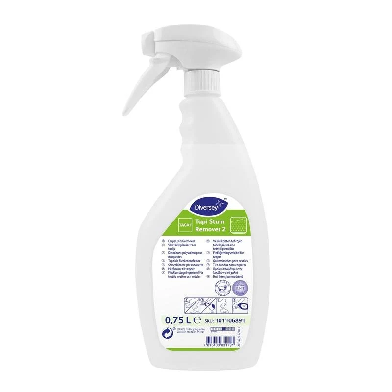 Taski TAPI Stain Remover 2, moquette Stain Remover per la rimozione di punti idrici, O.N.T. Tecnologia | Bottiglia (750 ml)