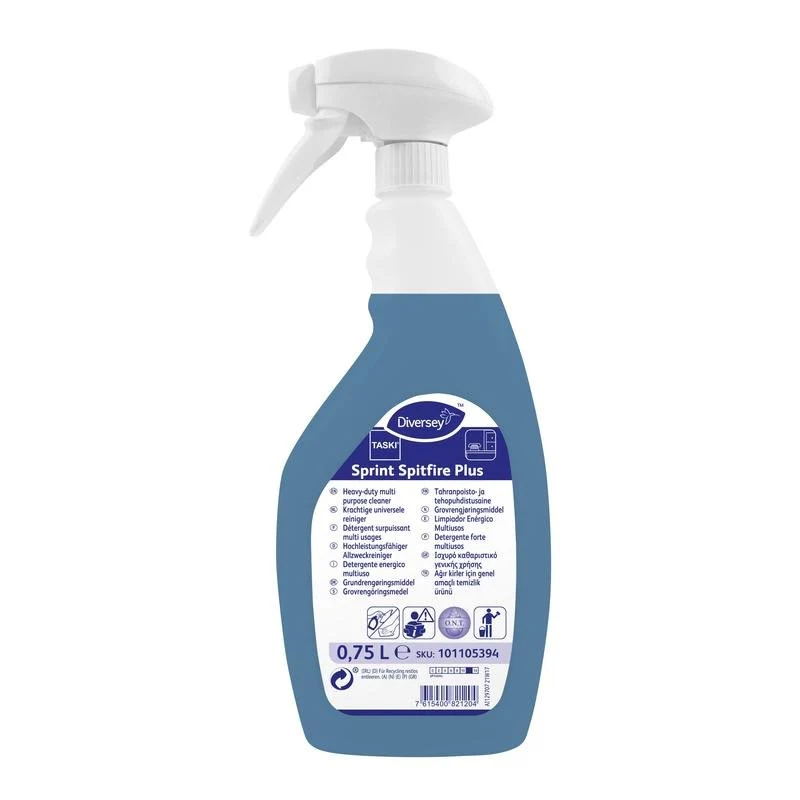 Taski sprint spitfire plus, pronto -usaggio, alcalino ad alta prestazione | Bottiglia (750 ml)