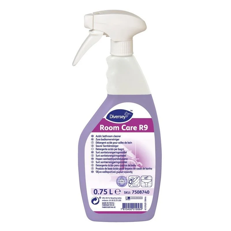 Room Care R9, Detergente sanitario acido | Cartone (6 bottiglie)