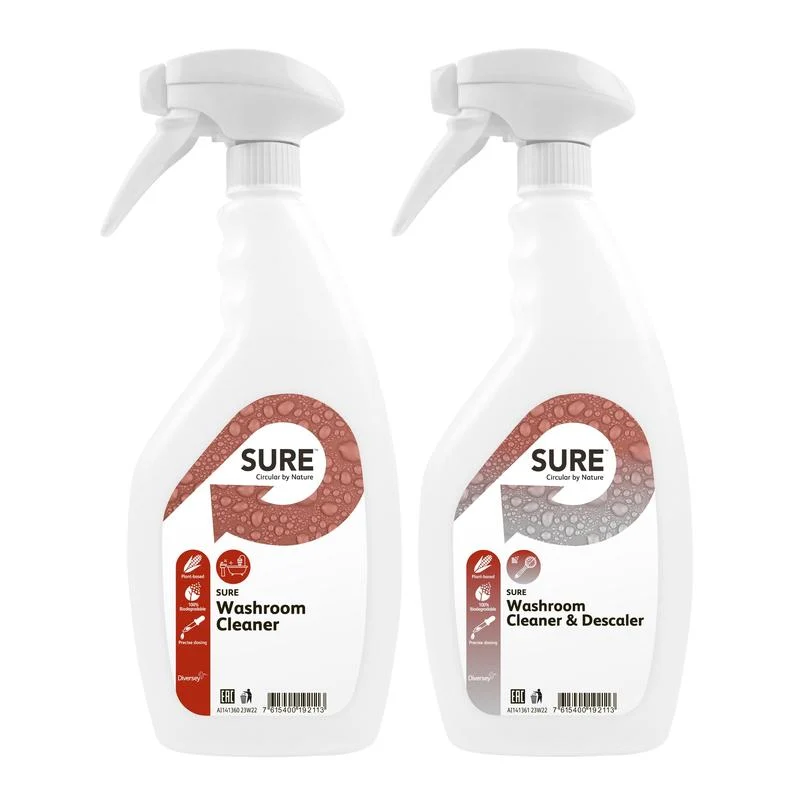 FOCAMENTO SPRING TRIGGER con detergente per il bagno sicuro + etichetta di detergente per il bagno e discesa | Bottiglia (750 ml)